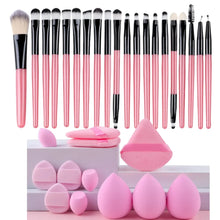 Load image into Gallery viewer, Makeup Brushes Set Premium Synthetic Kabuki Foundation Concealers Powder Blush Blending Face Eye Shadows Brush Set
