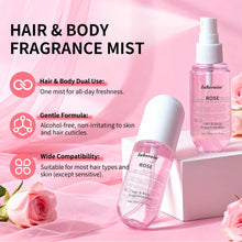 Load image into Gallery viewer, Perfume  for Men Women Use For Skin Body &amp; Hair Fragrance Mist Luxury Long Lasting Perfume Collection Vanilla and Rose
