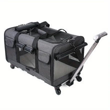 Load image into Gallery viewer, Extra Large Portable Pet Trolley Case, Detachable Dog Trolley Case, Large Foldable Pet Bag Cat Travel Carrier Bag
