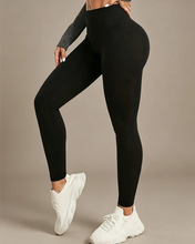 Load image into Gallery viewer, Women's Yoga Leggings Solid Color High Waisted Slim Fit Hip Lifting Stretch Leggings Quick Drying Breathable Fitness Sport Pants
