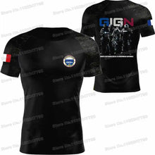 Load image into Gallery viewer, 2023 French National Gendarmerie Intervention Group T Shirt France GIGN Outdoor technical Shirts fitness Clothing Training Tops

