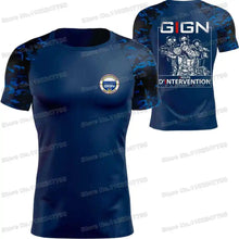 Load image into Gallery viewer, 2023 French National Gendarmerie Intervention Group T Shirt France GIGN Outdoor technical Shirts fitness Clothing Training Tops
