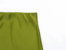 Load image into Gallery viewer, HH Skirts For Women 2024 Summer Solid Satin Sheath Long Skirt Female Show Curve Beach Outfits For Woman Mermaid Skirts
