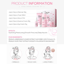 Load image into Gallery viewer, Facial Skin Care Set Skin Cleaning Sakura Skincare Set For Women Girls With Cleanser Toner Face Serum Cream Eye Cream
