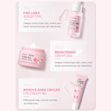 Load image into Gallery viewer, Facial Skin Care Set Skin Cleaning Sakura Skincare Set For Women Girls With Cleanser Toner Face Serum Cream Eye Cream
