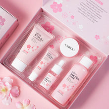 Load image into Gallery viewer, Facial Skin Care Set Skin Cleaning Sakura Skincare Set For Women Girls With Cleanser Toner Face Serum Cream Eye Cream
