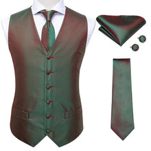 Load image into Gallery viewer, Men’s Silk Jacquard Suit Vest Set
