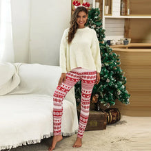 Load image into Gallery viewer, Christmas Leggings  Fashion Milu Deer Printing Festival Ultra Soft Brushed Pants Ankle Length Black Deals
