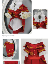 Load image into Gallery viewer, Handmade Unique Design Dog Clothes European Court Style Pet Costume Suit Lace Cuffs Collar Twin Sets Apparel Cat Poodle Maltese

