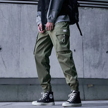 Load image into Gallery viewer, New Joggers Cargo Pants Men Fashion Ribbons Pocket Harem Trousers Sweatpants Men Hip Hop Harajuku Streetwear Casual Pants
