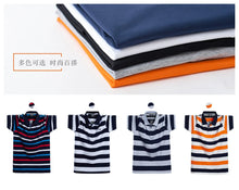 Load image into Gallery viewer, Contrast Stripe Summer Polo Shirt
