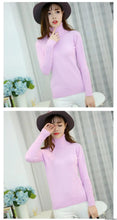 Load image into Gallery viewer, Cashmere Style Turtleneck Knit Pullover
