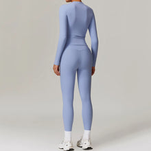 Load image into Gallery viewer, Women's Lightweight Long Sleeve Compression Bodysuit Jumpsuit Soft Basic Fitness Sports T-Shirt Set Slimming Body Shaping
