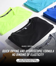 Load image into Gallery viewer, Men's Fitness Gym T Shirts 2020 Shirt Homme Running Men Designer Quick Dry T-Shirts Running Slim Fit Tops Tees Sport Muscle Tee
