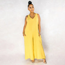 Load image into Gallery viewer, Sleeveless V Neck Summer Jumpsuit

