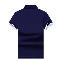 Load image into Gallery viewer, Polo Shirt Men Summer New Men's Short-Sleeved Polo Shirt Mens Embroidery Synthetic Fiber Fabric Youth Casual Business Polo Shirt
