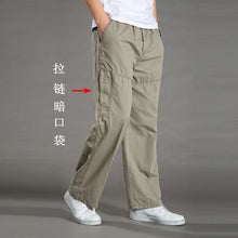 Load image into Gallery viewer, Loose Cotton Cargo Work Pants
