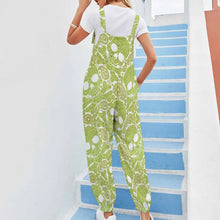 Load image into Gallery viewer, Printed Wide Leg Strap Jumpsuit
