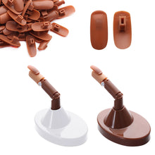 Load image into Gallery viewer, Nail Art Practice Finger With Design Adjustable Acrylic Model Hands Nail Tips Swatches Display Professional DIY Manicure Tool
