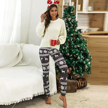 Load image into Gallery viewer, Christmas Leggings  Fashion Milu Deer Printing Festival Ultra Soft Brushed Pants Ankle Length Black Deals

