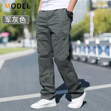 Load image into Gallery viewer, Loose Cotton Cargo Work Pants
