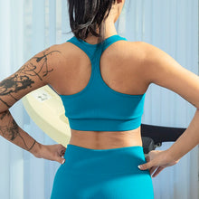 Load image into Gallery viewer, Sports Bra Crop Top Zipper Fitness Women Sportswear Sport Top Bras For Fitness Gym Female Running Push Up Yoga Workout Bra
