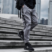 Load image into Gallery viewer, New Joggers Cargo Pants Men Fashion Ribbons Pocket Harem Trousers Sweatpants Men Hip Hop Harajuku Streetwear Casual Pants

