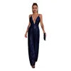 Load image into Gallery viewer, 2024 European and American Deep V French Backless Sequin Wholesale Women's Fashion Spice Sleeveless Halter Jumpsuit
