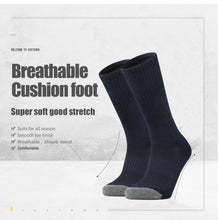 Load image into Gallery viewer, Navy Cushioned Training Crew Socks
