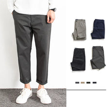 Load image into Gallery viewer, Khaki Straight Casual Chino Pants
