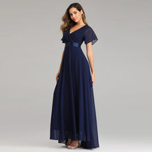 Load image into Gallery viewer, Evening Dresses XUCTHHC Elegant V-Neck Ruffles Chiffon Formal Evening Gown  Robe Vestidos De Fiesta Dress for Wedding Party

