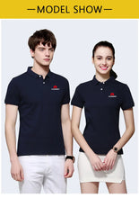 Load image into Gallery viewer, Polo Shirts Custom Logo Printing/embroidery 100% Polyester Breathable Male Polo Employee Polo Shirt Uniform Top Shirts For Men
