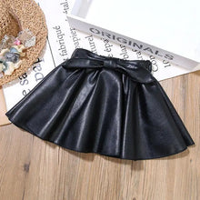 Load image into Gallery viewer, Kids Pleated PU Mini Skirt
