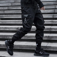 Load image into Gallery viewer, New Joggers Cargo Pants Men Fashion Ribbons Pocket Harem Trousers Sweatpants Men Hip Hop Harajuku Streetwear Casual Pants
