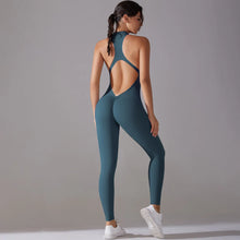 Load image into Gallery viewer, Scrunch Back Seamless Yoga Jumpsuit
