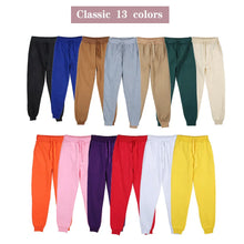 Load image into Gallery viewer, Men's Athletic Trainning Joggers Casual Loose Fit Sweatpants Spring Fall Fleece Lined Pants Elastic Waist Drawstring Trousers
