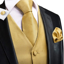 Load image into Gallery viewer, Men’s Silk Jacquard Suit Vest Set
