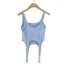 Load image into Gallery viewer, Summer Women Tube Top Corset For Girls Ribbed Sleeveless White Black Gray Blue Y2k Solid Basic Crop Tank Top Camis Fairy Grunge
