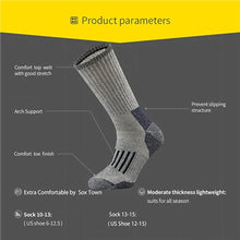 Load image into Gallery viewer, Merino Wool Hiking Crew Socks
