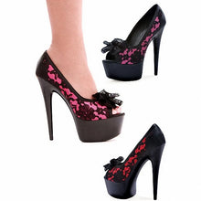 Load image into Gallery viewer, Ultra High Platform Lace Heels
