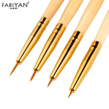 Load image into Gallery viewer, Nail Art Brush Painting Drawing Carving Pen Wooden Handle Round Manicure Tools Design Flower Acrylic Tips UV Gel Polish
