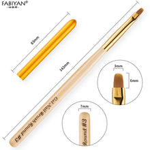 Load image into Gallery viewer, Nail Art Brush Painting Drawing Carving Pen Wooden Handle Round Manicure Tools Design Flower Acrylic Tips UV Gel Polish
