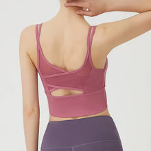Load image into Gallery viewer, Sports Bra for Women Gym Shockproof Mesh Sports Quick-drying Bra Running Fitness Yoga Women Training Sports Underwear
