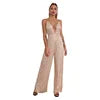 Load image into Gallery viewer, 2024 European and American Deep V French Backless Sequin Wholesale Women's Fashion Spice Sleeveless Halter Jumpsuit
