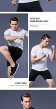 Load image into Gallery viewer, Men's Fitness Gym T Shirts 2020 Shirt Homme Running Men Designer Quick Dry T-Shirts Running Slim Fit Tops Tees Sport Muscle Tee
