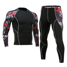Load image into Gallery viewer, Men's Compression Sportswear Suits Gym Tights Training Clothes Workout Jogging Sports Set Running Rashguard Tracksuit For Men
