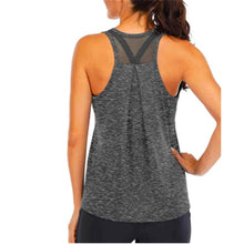 Load image into Gallery viewer, Yoga Shirt Female New Style T-Shirt Loose Fitness Tops Vest Women Sleeveless Sport Tee Quick-Drying Gym Running Workout Blouse

