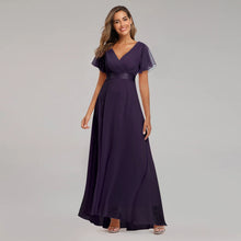 Load image into Gallery viewer, Evening Dresses XUCTHHC Elegant V-Neck Ruffles Chiffon Formal Evening Gown  Robe Vestidos De Fiesta Dress for Wedding Party
