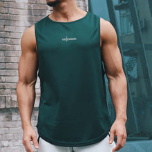 Load image into Gallery viewer, Gym Tank Tops Bodybuilding Fitness Sleeveless T Shirt Men Mesh Printed Workout Stringer Singlets Summer Casual Sports Vest Men
