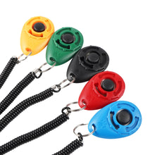 Load image into Gallery viewer, Dog Training Clicker Pet Cat Plastic New Dogs Click Trainer Aid Tools Adjustable Wrist Strap Sound Key Chain Dog Supplies
